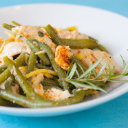 Poached Chicken and Garden Fresh Green Bean Salad