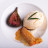 Fig Leaf Ice Cream and Roasted Figs with Almond Filo Pastry Rolls and Rosemary Honey