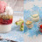 Strawberry Mascarpone Ice Cream on Vanilla Panna Cotta with Jellied Rhubarb, Strawberry Salad and Meringue